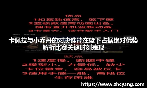 卡佩拉与小乔丹的对决谁能在篮下占据绝对优势解析比赛关键时刻表现
